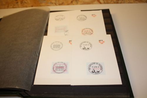 Schweiz ATM Sammlung im Einsteckbuch