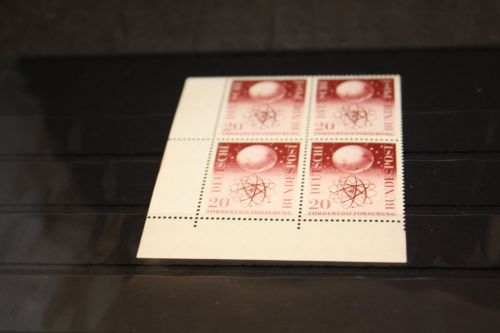 Bund Michel 214 Eckrand Viererblock postfrisch