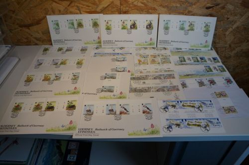 Alderney Michel 65-107 Zwischensteg FDC komplett