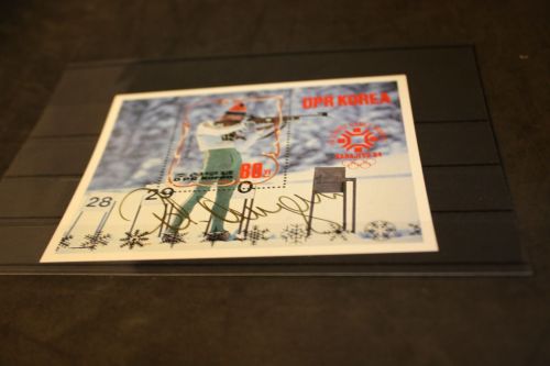 Korea Block 149 Olympia 1984 mit Unterschrift Angerer