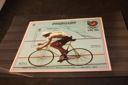 Paraguay Block 442 Olympia 1988 mit Unterschrift Freddy Schmidke