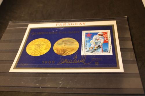 Paraguay Block 453 Olympia 1988 mit Unterschrift Marina Kiekl