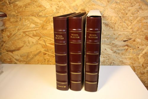 3 Stück Post Numisblatt Alben mit 80 Hüllen