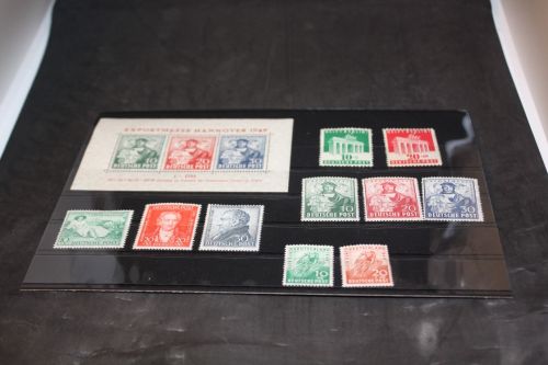 Bizone Michel 101-110 inkl. Block 1 postfrisch