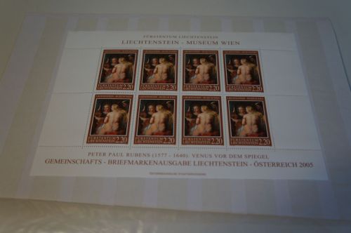 Liechtenstein 1374 Kleinbogen postfrisch Rubens