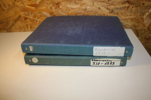 Frankreich 2 Bogenmappen mit Bogenteilen / Einheiten / Marken
