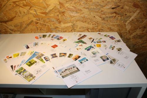 Bund Jahrgang 2013 FDC fast komplett ohne Selbstklebende