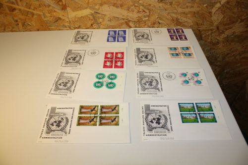 UNO Genf Michel 1-8 Viererblock FDC