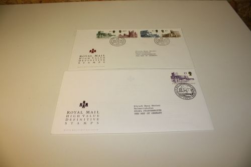 England Michel 1396-99 + 1586 FDC Burgen