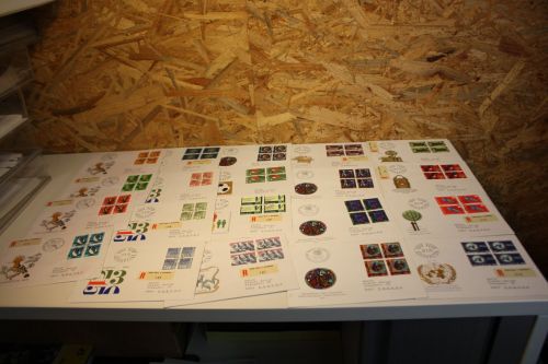 Schweiz Jahrgang 1970 Viererblock FDC fast komplett