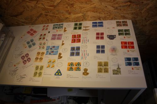 Schweiz Jahrgang 1972 Viererblock FDC komplett