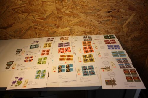 Schweiz Jahrgang 1975 Viererblock FDC komplett