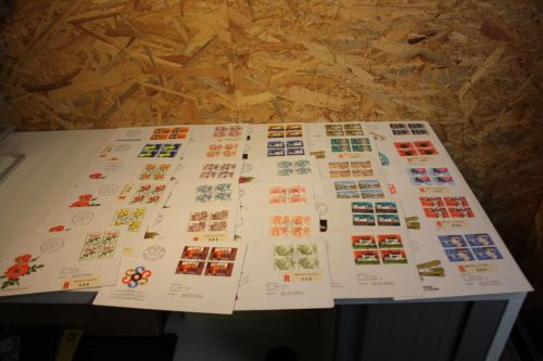 Schweiz Jahrgang 1977 Viererblock FDC komplett