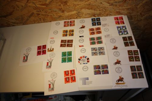 Schweiz Jahrgang 1981 Viererblock FDC fast komplett
