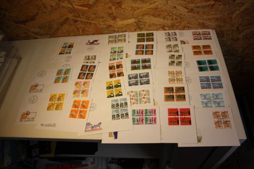 Schweiz Jahrgang 1987 Viererblock FDC komplett