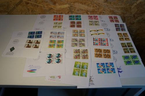Schweiz Jahrgang 1989 Viererblock FDC komplett