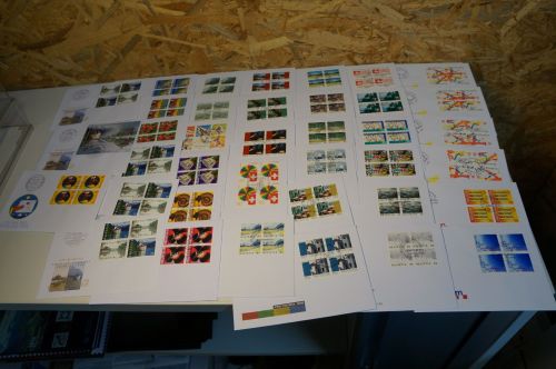 Schweiz Jahrgang 1998 Viererblock FDC komplett