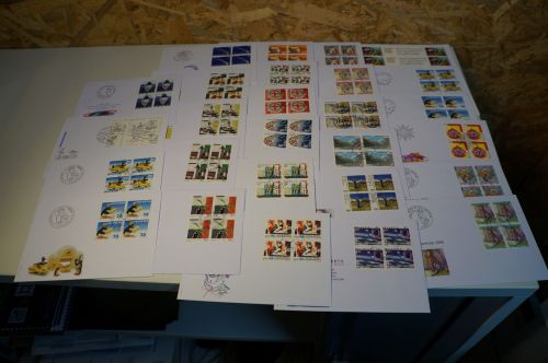 Schweiz Jahrgang 1999 Viererblock FDC fast komplett