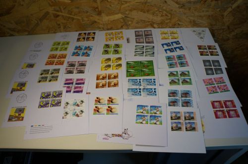 Schweiz Jahrgang 2004 Viererblock FDC fast komplett