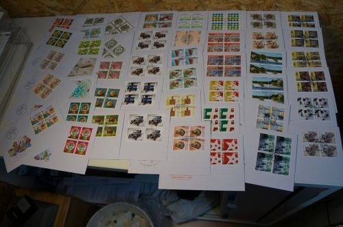 Schweiz Jahrgang 2015 Viererblock FDC fast komplett