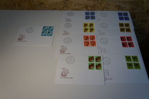 Schweiz Pro Juventute 1966-67 Viererblock FDC