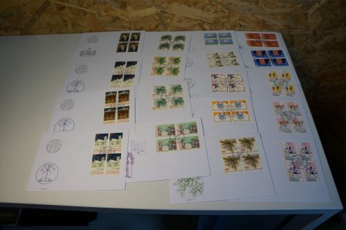 Liechtenstein Jahrgang 1992 Viererblock FDC fast komplett