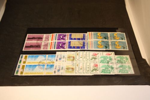 Schweiz 1982 Jahrgang Viererblocks gestempelt komplett