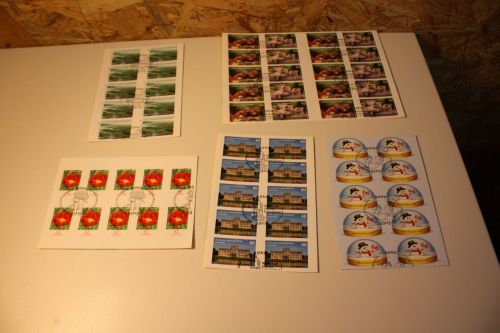 Bund Folienblatt 41-45 gestempelt komplett