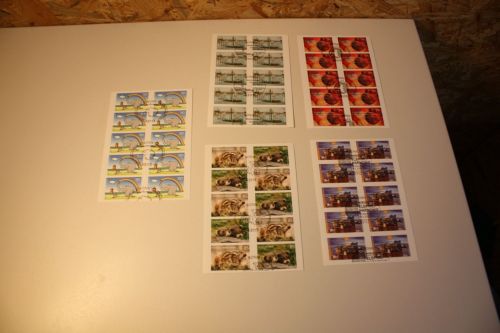 Bund Folienblatt 61-65 gestempelt komplett