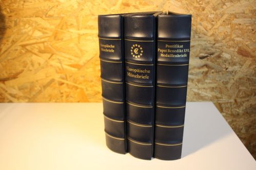 3 Dt. Post / Leuchtturm Binder blau 6 Ring