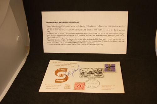 Österreich Nordposta 1975 mit Unterschrift Astronaut Kubassow