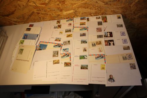 Österreich 100 verschiedene Ganzsachen aus 1982-2001 postfrisch