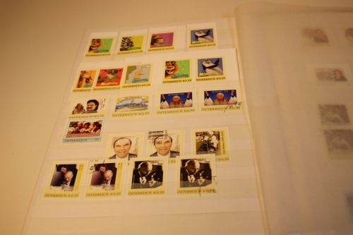 Österreich Lot Personalisierte Marken postfrisch + gestempelt