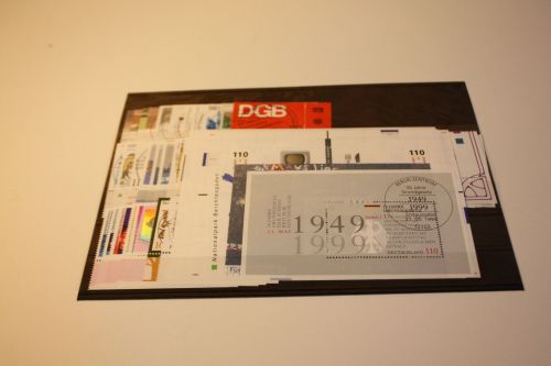 Bund Jahrgang 1999 gestempelt komplett
