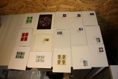 Schweiz 15 Glückwunschkarten aus 1968-1984