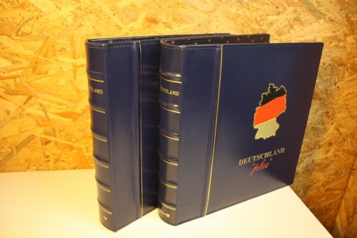 2 Dt. Post / Leuchtturm Ringbinder mit Schuber blau Deutschland Plus 13 Ring