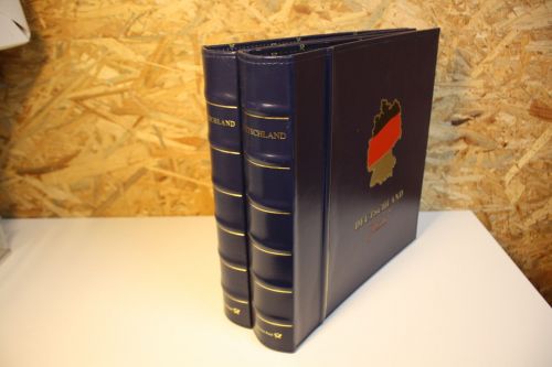 2 Dt. Post / Leuchtturm Ringbinder mit Schuber blau Deutschland Plus 13 Ring