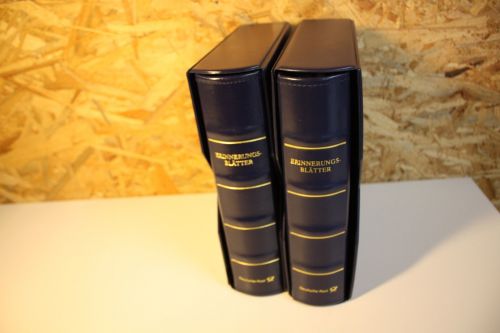 2 Dt. Post Alben mit Aufdruck Erinnerungsblätter