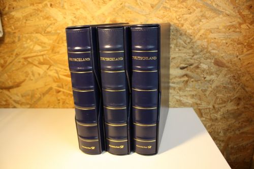 3 Dt. Post / Leuchtturm Ringbinder mit Schuber blau Deutschland Plus 13 Ring