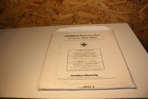 Leuchtturm Packung Blankoblätter Netz hellgrau + Randlinie