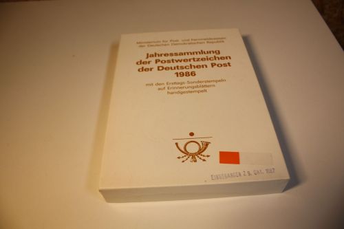 DDR Ersttagsblatt Jahressammlung 1986