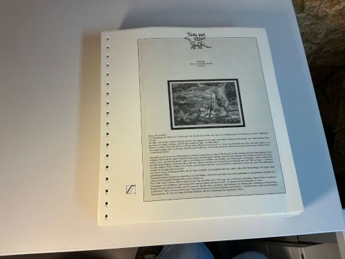 100 Lindner T Blätter versch. Streifen mit gemischten Aufdrucken