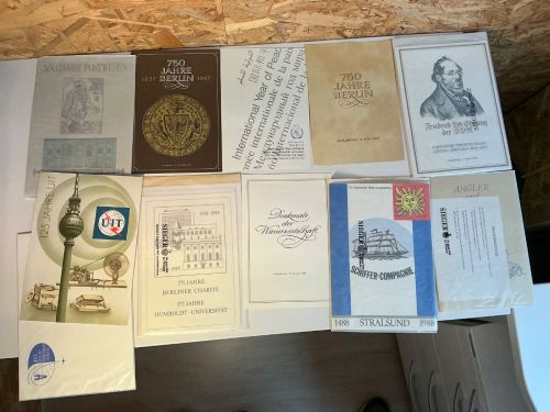 DDR 14 verschiedene ETB 1985-1990