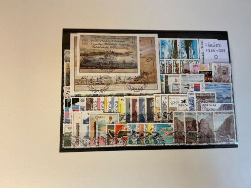Färöer Jahrgang 1985-1989 gestempelt komplett