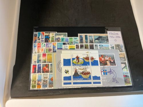 Färöer 1990-1994 gestempelt komplett