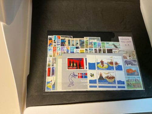Färöer Jahrgang 1990-1994 postfrisch komplett