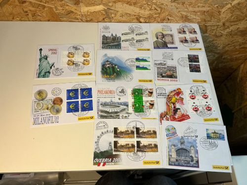 Dt. Post Messebriefe Jahrgang 2002 komplett