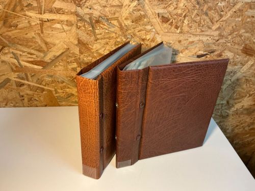 2 Kobra ETB Alben in braun mit Hüllen in weiß