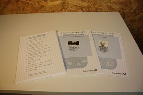 Bund ETB Ersttagsblätter Jahrgang 2011 komplett