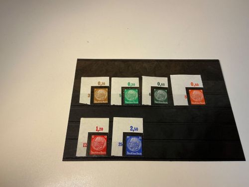 Deutsches Reich Michel 548-553 Eckrand Platte postfrisch